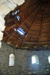 Захаржевская башня: «отреставрированная» после пожара кровля, вид изнутри