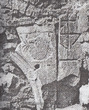 Герб Задора возле арки входа костёла францисканского монастыря
