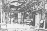 Подгорецкий замок: Золотой зал, рисунок 2-ой половины 19 века