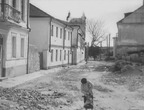 Кадр из фильма «Орлёнок» (1957): Пятницкая улица и Армянская колокольня на заднем плане 1