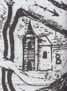 Крестовоздвиженская церковь на плане Киприана Томашевича, 1672 год