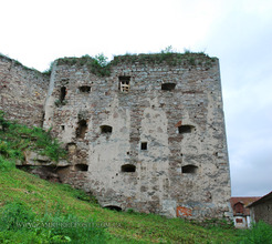 Язловецкий замок: северная стена главной башни