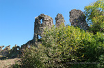 Хустский замок: западные укрепления Верхнего двора