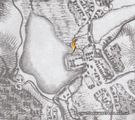 Дунаевский замок на карте Ф. фон Мига