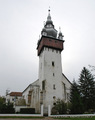 Костел Вары - фасад и колокольня
