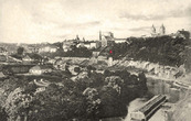 Каменец-Подольский на старой открытке: общий вид на город с юго-запада