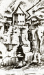 Захаржевская башня на фрагменте плана Киприана Томашевича 2