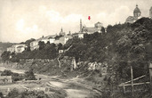 Каменец-Подольский: вид на западную границу Старого города и Петропавловский собор 2