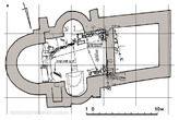 Троицкая церковь: план фундаментов деревянной и каменной церквей, раскрытых в ходе раскопок 1993 – 1994 годов
