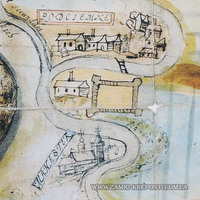 Подтемное: замок и монастырь на карте конца 17 века