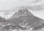 Хустский замок - рисунок Г. Паура