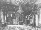 Подгорецкий замок: Кармазиновый зал, рисунок 1871 или 1872 года