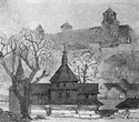 Крестовоздвиженская церковь, рисунок 1949 года