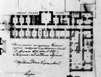 Комплекс Троицкого монастыря: проект реконструкции 1835 года, 1-й этаж келий