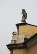 Петропавловский собор: бюст епископа на крыше часовни Утешения Пресвятой Девы Марии