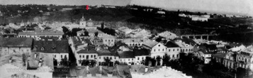 Каменец-Подольский: общий вид на северную часть старого города с башни ратуши, фото начала 20 века