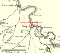 Ямполь на карте Боплана