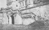Подгорецкий замок: лестница, ведущая от замка к парку