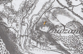 Буданов на австрийской карте 2-ой половины 18 века