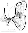 Каменец-Подольский: схема размещения системы храмов, въездов в город и гипотетического римского лагеря в структуре старого города