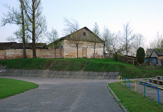Яворовский замок: северо-западный угол укреплений, вид с севера