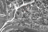 Каменец-Подольский: южная часть Старого города, аэрофотосъёмка, 17 апреля 1944 года