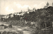 Каменец-Подольский на старой открытке: общий вид на город с юго-запада 2