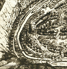 Каменец-Подольский на плане Киприана Томашевича, 1672 – 1673 годы, фрагмент