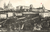 Каменец-Подольский: вид на западную границу Старого города и Петропавловский собор 5