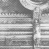 Подгорецкий замок: Рыцарский зал, фрагмент декора потолочного плафона