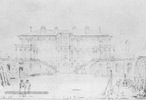 Подгорецкий замок: вид на внутренний двор, 1835 год