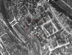 Петропавловский собор на немецком аэрофотоснимке, 17 апреля 1944