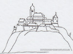 Хустский замок - рисунок 17 века