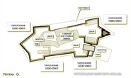 Схематически план Хустского замка