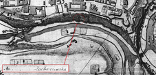 Захаржевская башня на фрагменте плана 1773 года